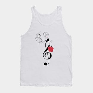 Fashion music lady Tank Top